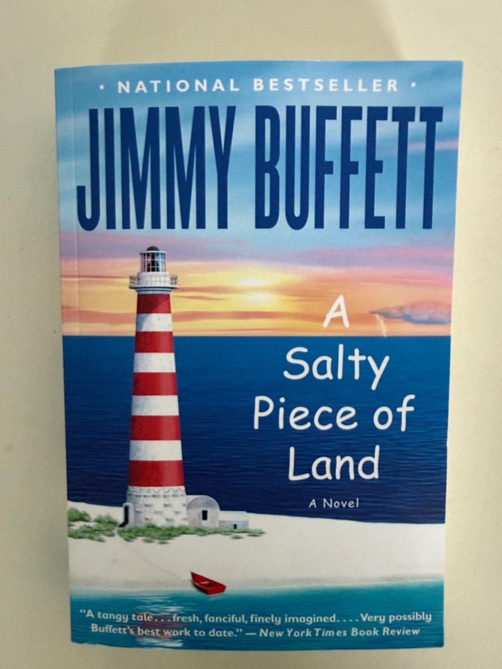 Jimmy Buffett "A Salty Piece of Land" - Paperback Book 2005 First Edition